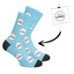 Custom Logo Socks-Blue