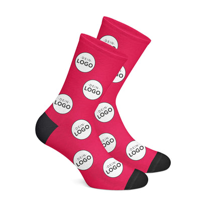 Custom Logo Socks-Red