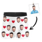 Custom Love Boxers-White
